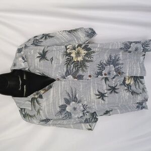 Palm Island  Button Front Hawaii Style, sz med